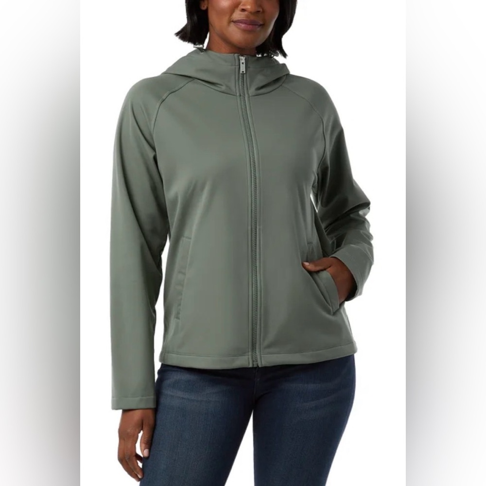 NWT 32 Degrees Women's Olive Green Soft Shell Jacket size L